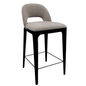 Modern Simple Wood Frame Fabric Bar Chair High Chair YJBW006