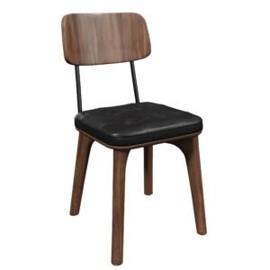 Wood Back Metal Chair YJCM0017