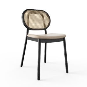Wood Rattan Chair YJCW001
