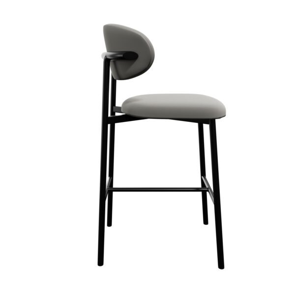 Modern Light Gray Bar Stool - 图片 3