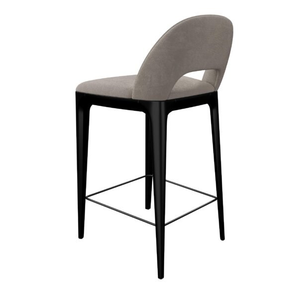 Modern Simple Wood Frame Fabric Bar Chair High Chair YJBW006 - 图片 4