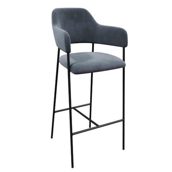 Bucket Seat Metal Bar Stool