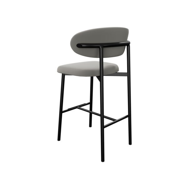 Modern Light Gray Bar Stool - 图片 5