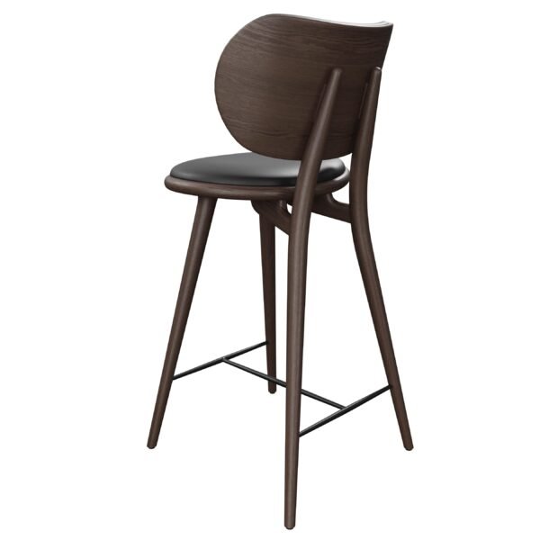 Black Wood Bar Stool YJBM017 - 图片 2