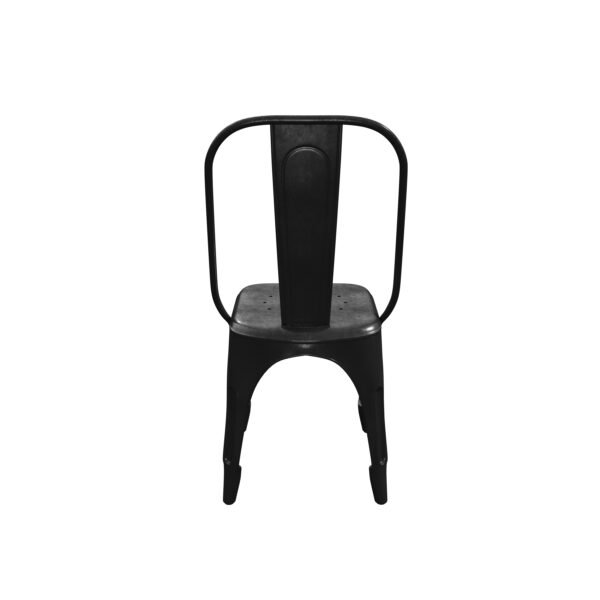 Black Metal Industrial Dining Chairs YJCM003 - 图片 2