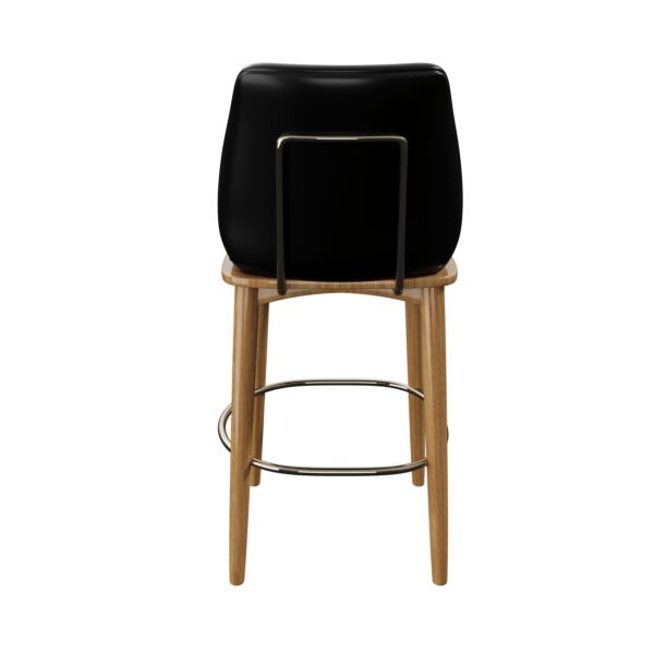 Black Timber Bar Stool YJBM011 - 图片 4