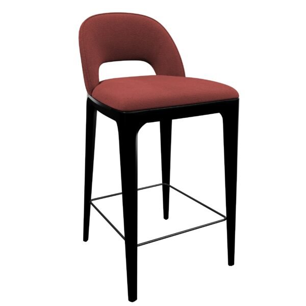 Modern Simple Wood Frame Fabric Bar Chair High Chair YJBW006 - 图片 7