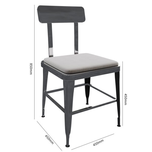 American Style Fast Food Stainless Steel Restaurant ChairsYJCM022 - 图片 6