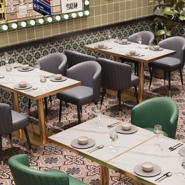 Coffee Shop Restaurant Long Dining Table YJT008 - 图片 6