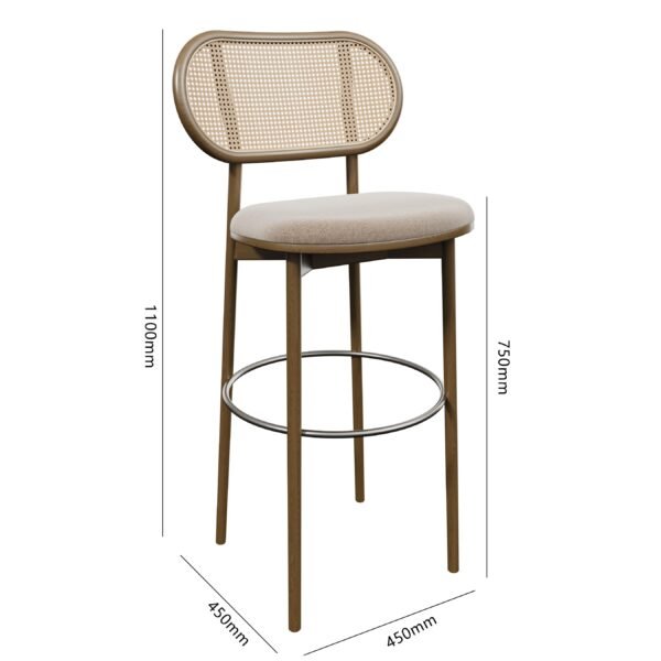 Commercial Wooden Dining Bar Stools For Bistros YJBW008 - 图片 6