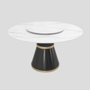 Italian Round Shape Rock Plate Slab Table YJT003