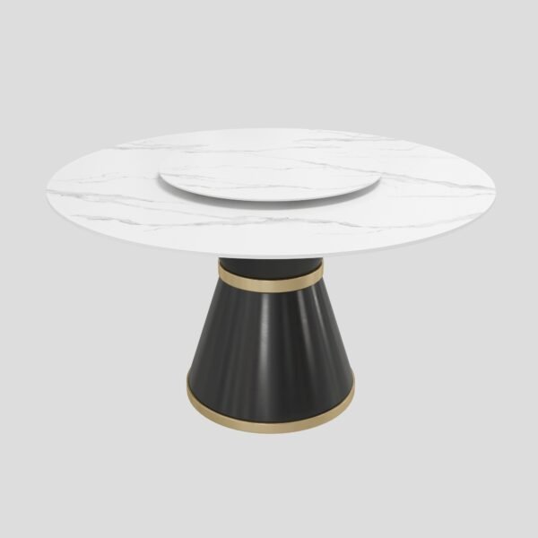 Italian Round Shape Rock Plate Slab Table YJT003
