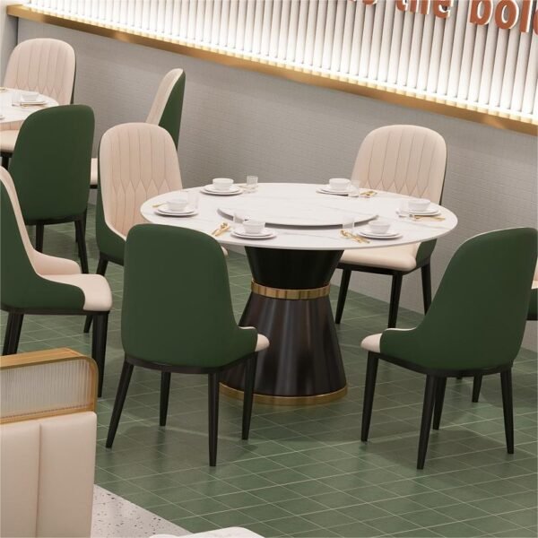 Italian Round Shape Rock Plate Slab Table YJT003 - 图片 6