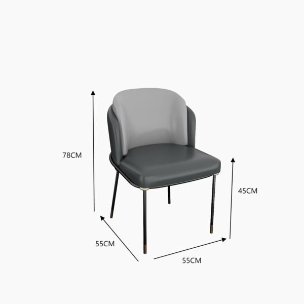 Nordic Dining Chair Metal Commercial Furniture YJCM033 - 图片 2