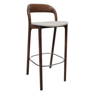 Nordic Solid Wood Bar Chair YJBW013