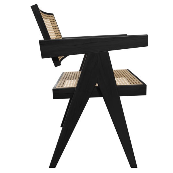 Popular Design Black and Rattan Dining Chair YJCW006 - 图片 4