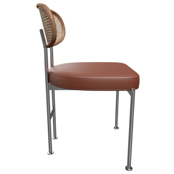 Rattan Back Armless Dining Chairs YJCM026 - 图片 3