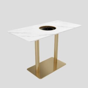 Simple Rock Plate Restaurant Long Table YJT005