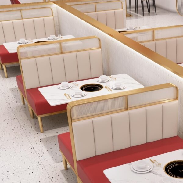 Simple Rock Plate Restaurant Long Table YJT005 - 图片 6