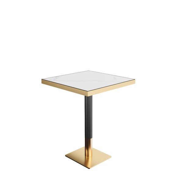 Sintered Stone Table Top with Gold Edge YJT006 - 图片 2