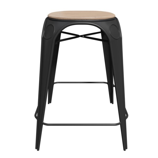 Stackable Metal Bar Counter Stool YJBW029 - 图片 2