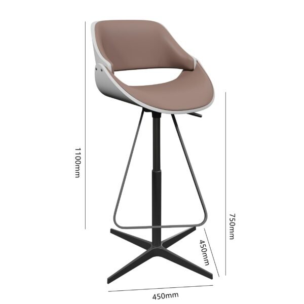 Factory Custom  Steel Leg Bar Stool Adjustable YJBM021 - 图片 6