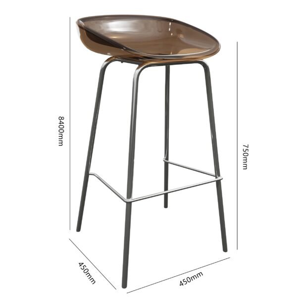 Commercial Furniture Acrylic Bar Stools YJBM026 - 图片 5