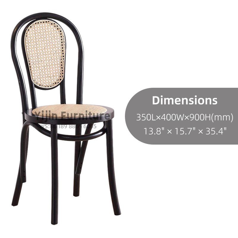 Bentwood Rattan Dining Chair YJCW030 - 图片 2