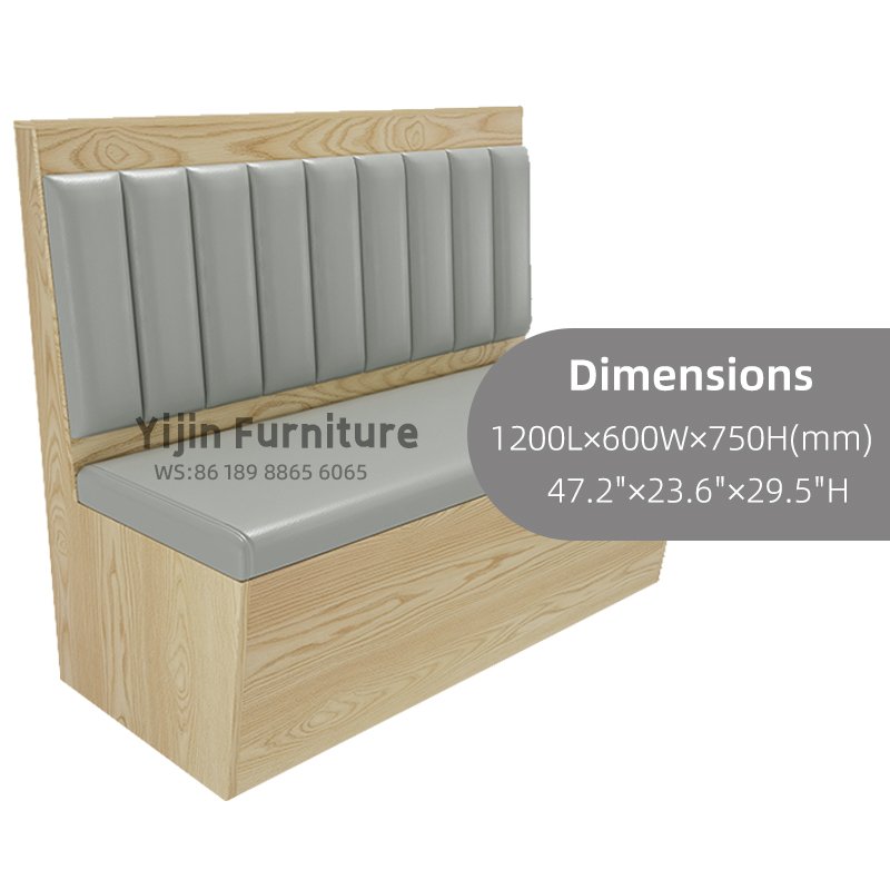 Channel Back Booth YJB014 - 图片 2