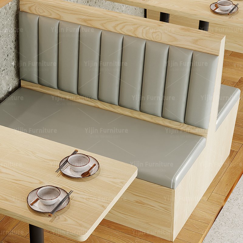 Channel Back Booth YJB014 - 图片 3