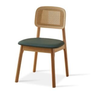 Rattan Back Wood Chair YJCW014