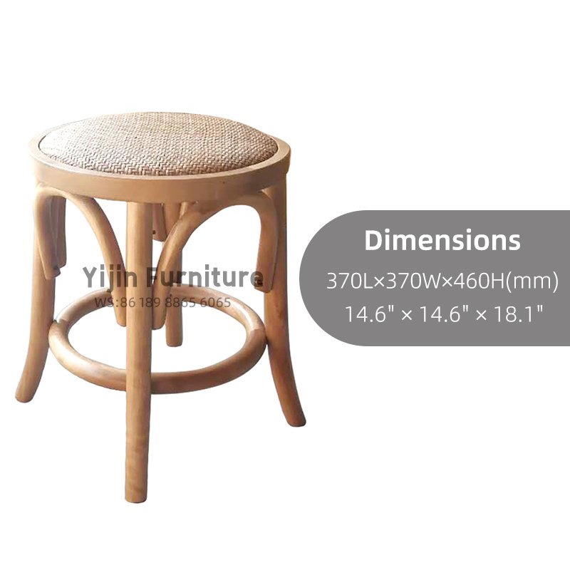 Rattan Round Stool YJCW047 - 图片 2