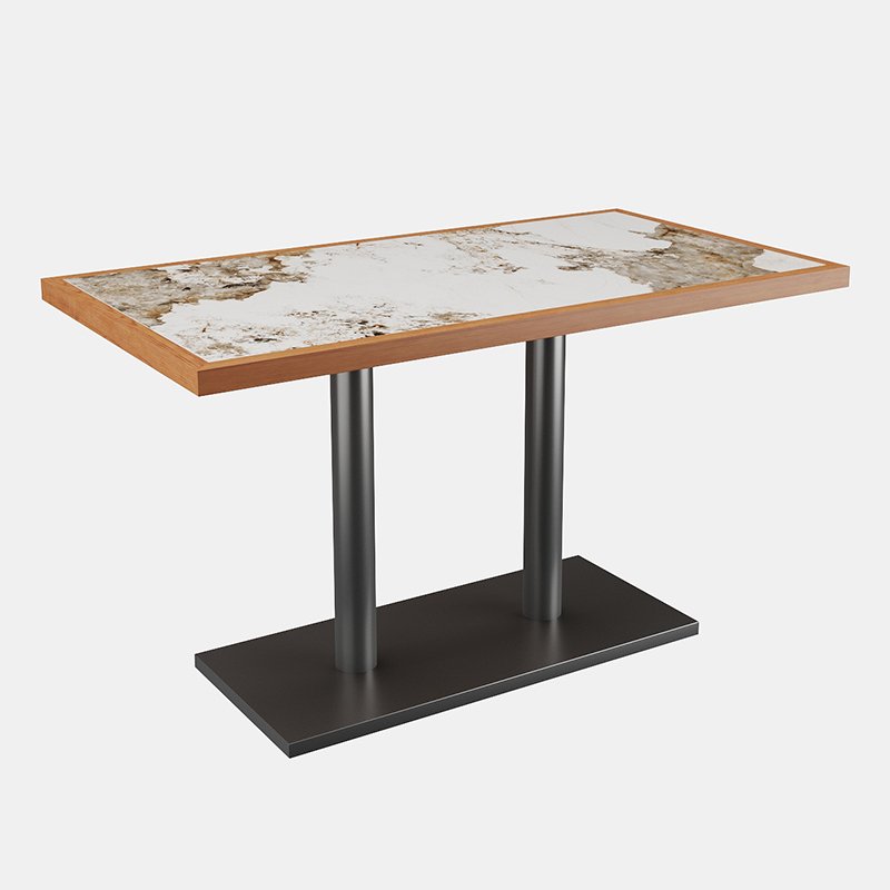 Rectangular Stone-Top Café Table YJT020