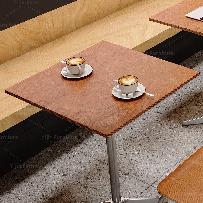 Square Table with Stainless Base YJT021 - 图片 3