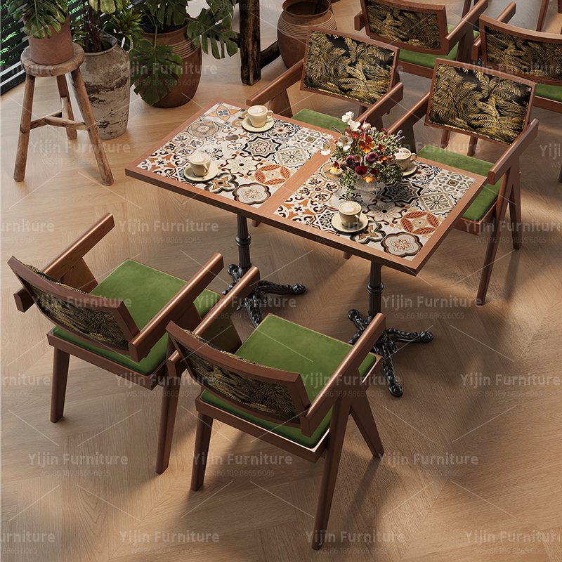 Tropical Armchair Green PU Seat YJCW055 - 图片 5