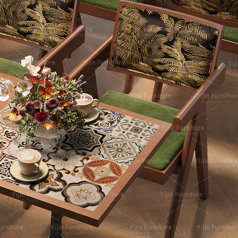 Tropical Armchair Green PU Seat YJCW055 - 图片 4