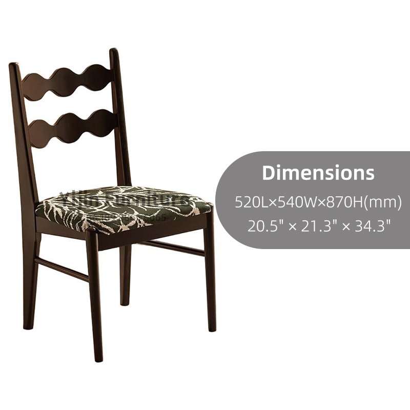 Wavy Back Wood Chair YJCW036 - 图片 2
